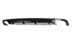 DIFFUSEUR DE PARE CHOC ARRIERE EN PU-RIM/ABS POUR AUDI A4 B9 8W STANDARD PHASE 1 AVEC EMBOUTS D'ECHAPPEMENT LOOK RS4 - SAUF S LINE ET S4/RS4 - (08-2015/04-2019)