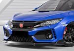 LAME DE PARE CHOC AVANT HONDA CIVIC FK8 TYPE R "CUP" CS STYLE (2017+)