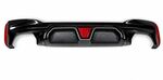 DIFFUSEUR ARRIERE BMW SERIE 5 G30/G31 PACK M "LOOK M5" AVEC INSERT CENTRAL CARBONE LOOK (2017/2024)