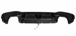 DIFFUSEUR ARRIERE BMW SERIE 5 G30/G31 PACK M "LOOK M5" AVEC INSERT CENTRAL CARBONE LOOK (2017/2024)