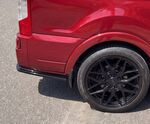 SPLITTERS DE PARE CHOC ARRIERE FORD TRANSIT L3 MK7 PHASE 2 PIANO BLACK FINISH(2017/2023)