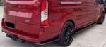 SPLITTERS DE PARE CHOC ARRIERE FORD TRANSIT L3 MK7 PHASE 2 PIANO BLACK FINISH(2017/2023)