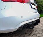 DIFFUSEUR ARRIERE (RAJOUT CENTRAL) AUDI A4 B8 STANDARD "OEM" PHASE 2 DTM LOOK "ING LINE" (11-2011/2015)