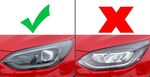 PAUPIERES DE PHARES FORD FIESTA MK8 PHASE 2 (UNIQUEMENT AVEC ECLAIRAGE MATRIX DE SERIE) RD LINE (2022/2024)