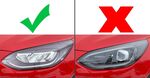 PAUPIERES DE PHARES FORD FIESTA MK8 PHASE 2 (UNIQUEMENT SANS ECLAIRAGE MATRIX DE SERIE) RD LINE (2022/2024)