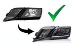 PHARES A LEDS TUBE LIGHT "REAL DRL" FULL LEDS SKODA OCTAVIA III 5E PHASE 2 (2017/2020)