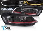 PHARES A LEDS FULL LEDS "REAL DRL" REDLINE VW POLO 6R/6C  (avec vrais feux de jour et clignotants à leds) AVEC FONCTION DTS -DYNAMIC TURN SYSTEM-(2009/03-2017)
