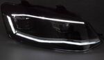 PHARES A LEDS FULL LEDS "REAL DRL" REDLINE VW POLO 6R/6C  (avec vrais feux de jour et clignotants à leds) AVEC FONCTION DTS -DYNAMIC TURN SYSTEM-(2009/03-2017)