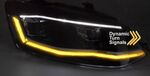 PHARES A LEDS FULL LEDS "REAL DRL" REDLINE VW POLO 6R/6C  (avec vrais feux de jour et clignotants à leds) AVEC FONCTION DTS -DYNAMIC TURN SYSTEM-(2009/03-2017)