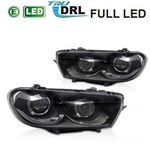PHARES A LEDS "FULL LEDS" VW SCIROCCO PHASE 1 AVEC FONCTION DTS -CLIGNOTANTS DEFILANTS- (avec vrais feux de jour et clignotants standard) (2008/04-2014)