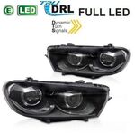 PHARES A LEDS "FULL LEDS" VW SCIROCCO PHASE 1 AVEC FONCTION DTS -CLIGNOTANTS DEFILANTS- (avec vrais feux de jour et clignotants standard) (2008/04-2014)