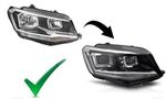 PHARES A LEDS FULL LEDS "REAL DRL" VW CADDY IV PHASE 2  (avec vrais feux de jour et clignotants à leds) AVEC FONCTION DTS -DYNAMIC TURN SYSTEM-(2015/08-2020)