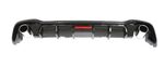 DIFFUSEUR DE PARE CHOC ARRIERE VW GOLF VIII STANDARD PHASE 1 "DTM GTI LOOK" AVEC EMBOUTS FICTIFS PIANO BLACK AVEC FEU STOP LEDS(2020/2024)