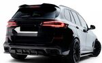 EXTENSION DU BECQUET DE TOIT D'ORIGINE BMW X5 G05 PACK M PHASE 1 (2018/2023) ou PHASE 2 3D GLOSS BLACK (2023+)