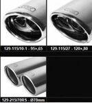 SILENCIEUX ARRIERE ACIER/INOX VW PASSAT 3C 1,6 FSi 1,6i 1,8i 1,9 TDi 2,0 TDi (2005/2010)