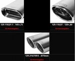 SILENCIEUX ARRIERE ACIER/INOX VW SCIROCCO 1,4 TSI OU 2,0 TDi (2008/2017)