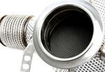 TUBE DE DESCENTE "DOWNPIPE" EN INOX AVEC CATALYSEURS ET AVEC PROTECTION THERMIQUE +OPF POUR BMW SERIE 5 G30 550IX,BMW SERIE 8 M850I XDRIVE (2021+)