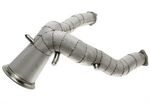 TUBE DE DESCENTE "DOWNPIPE" EN INOX (SANS CATALYSEURS ET SANS OU AVEC PROTECTION THERMIQUE) POUR AUDI A6 C8 OU A77 C8 MOTORISATION 3.0LI TFSI (2018+)