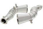 TUBE DE DESCENTE "DOWNPIPE" EN INOX (SANS CATALYSEURS ET SANS OU AVEC PROTECTION THERMIQUE) POUR AUDI RS6 C8 OU RS7 C8 (2019+)