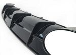 DIFFUSEUR DE PARE CHOC ARRIERE DTM LOOK RS POUR AUDI A6 4G S6 SLINE FACELIFT (10-2014/09-2019)