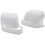 COQUES DE RETROS CHROMEES , PIANO BLACK  OU BLANC GLACIER POUR RETROVISEURS RENAULT TRAFIC III (2014/2019) OPEL VIVARO B (2014/2019) FIAT TALENTO TYPE 296 (2016+) NISSAN NV300 TYPE X82 (2016+)