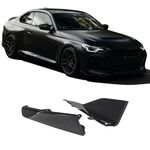 SPLITTERS/SABOTS DE BAS DE CAISSE ARRIERES (SET DE 2 PIECES EN ABS NOIR BRILLANT OU CARBONE) BMW SERIE 2 COUPE G42 PACK M (2021+)