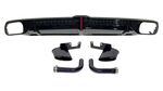 DIFFUSEUR DE PARE CHOC ARRIERE AUDI Q8 4M S LINE  OU SQ8 PHASE 1 + EMBOUTS D'ECHAPPEMENT LOOK RSQ8 (2018/2023)