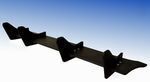 DIFFUSEUR DE PARE CHOC ARRIERE (RAJOUT CENTRAL) AUDI A4 B9 S LINE OU AUDI S4 B9 PHASE 2 "ING LINE" (05-2019/2024)