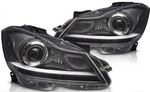PHARES BLACKLINE XENON MERCEDES CLASSE C W204 PHASE 2 OEM LOOK (03-2011/2014)