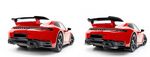 EXTENSION SUPERIEURE D'AILERON DE COFFRE PORSCHE 992 CARRERA AERO OU GTS PHASE 2 (2025+)