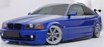 JEU DE BAS DE CAISSE (RAJOUTS EN ABS)COMPATIBLE BMW SERIE 3 E46 BERLINE / TOURING OU COUPE / CABRIOLET CUP" CS STYLE (1998/2007)