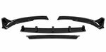 LAME DE PARE CHOC AVANT 3 OU 4 PARTIES PIANO BLACK TESLA MODEL 3 PHASE 1 (2017/08-2023)
