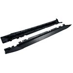 JEU DE BAS DE CAISSE COMPATIBLE BMW X5 E70 STANDARD TYPE MARCHE PIEDS EN ALU BROSSE (2007/2013)
