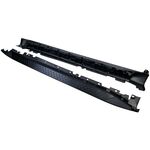 JEU DE BAS DE CAISSE COMPATIBLE BMW X5 E70 STANDARD TYPE MARCHE PIEDS EN ALU BROSSE (2007/2013)