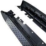 JEU DE BAS DE CAISSE COMPATIBLE BMW X5 E70 STANDARD TYPE MARCHE PIEDS EN ALU BROSSE (2007/2013)