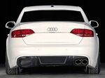 DIFFUSEUR ARRIERE AUDI A4 B8/8K PHASE 1 STANDARD LOOK R DESIGN (07-2007/10-2011)