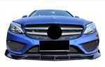 LAME DE PARE CHOC AVANT GLOSS BLACK MERCEDES CLASSE C W205 AMG LINE PHASE 1 "EUROLINE" (2015/02-2018)