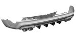DIFFUSEUR ARRIERE (RAJOUT CENTRAL) CUPRA ATECA CS STYLE (2017/2024)