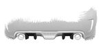 DIFFUSEUR ARRIERE (RAJOUT CENTRAL) FIAT 595 ABARTH CS STYLE (2012/2016)