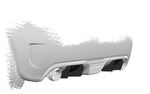 DIFFUSEUR ARRIERE (RAJOUT CENTRAL) FIAT 595 ABARTH CS STYLE (2012/2016)