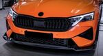 LAME DE PARE CHOC AVANT SKODA OCTAVIA IV RS TYPE NX PHASE 1 "DTM CUP PIANO BLACK" MLT DESIGN (2020/2024) OU PHASE 2 (2024+)