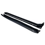 JEU DE BAS DE CAISSE COMPATIBLE BMW X4 F26 PHASE 1 STANDARD TYPE MARCHE PIEDS EN ALU BROSSE (2014/2018)