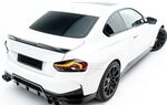 EXTENSION DE BECQUET DE COFFRE COMPATIBLE BMW SERIE 2 G42/G87 COUPE TYPE "3D GLOSS BLACK" (2019+)