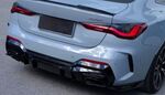 DIFFUSEUR DE PARE CHOC ARRIERE+ SPLITTERS LATERAUX BMW SERIE 4 G22/G23 PACK M "GCPA K DESIGN" (2021/2026)