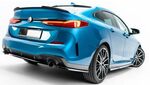 LAME DE PARE CHOC ARRIERE ET SPLITTERS LATERAUX COMPATIBLES BMW SERIE 2 F44 GRAN COUPE PACK M  DUAL " PLAT" MX (2019/2024)