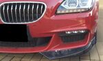 SPLITTERS DE PARE CHOC AVANT EN CARBONE BMW SERIE 6 F12/F13/F06 PACK M (2012/2017)