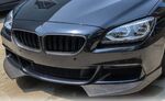 SPLITTERS DE PARE CHOC AVANT EN CARBONE BMW SERIE 6 F12/F13/F06 PACK M (2012/2017)