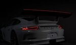 AILERON DE COFFRE CARBONE RACING LINE Porsche 991 GT3 AVEC ECLAIRAGE LEDS DEFILANTS  V1 / V2 (2011/2016)