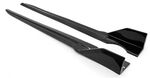JEU DE BAS DE CAISSE (RAJOUTS EN ABS) BMW X3 G45 PACK M KT LINE PIANO BLACK FINISH (2025+)