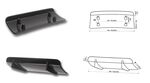 DIFFUSEUR DE PARE CHOC ARRIÈRE (RAJOUT CENTRAL) OPEL FRONTERA TYPE C OU CITROEN C3 AIRCOSS TYPE C "RD LINE" (2024+)